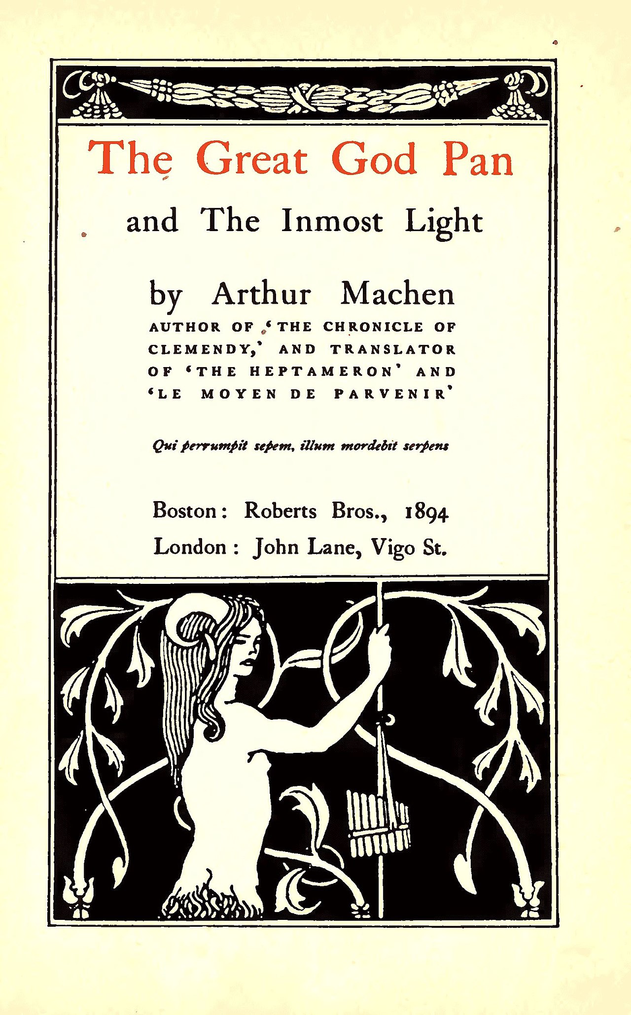 The Great God Pan book cover
