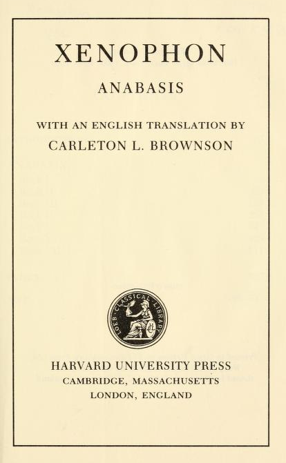 Anabasis book cover